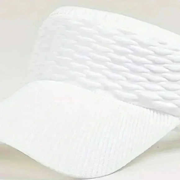 Sun Visor Knit Sporty Resort Beach Travel Soft Stretch Set Of 2 Black White NWT - Picture 3 of 3